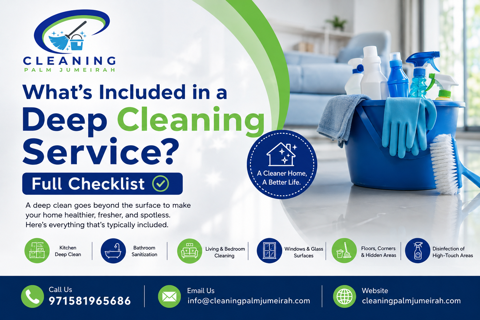 What's Included in a Deep Cleaning Service? Full Checklist