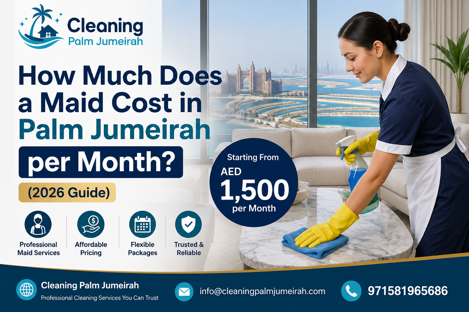 How Much Does a Maid Cost in Palm Jumeirah per Month? (2026 Guide)