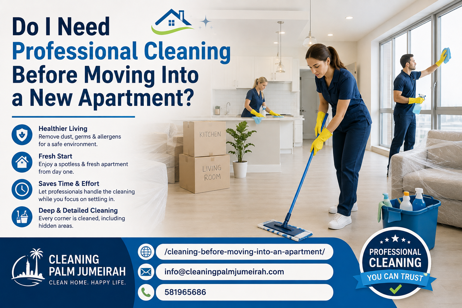 Do I Need Professional Cleaning Before Moving Into a New Apartment?